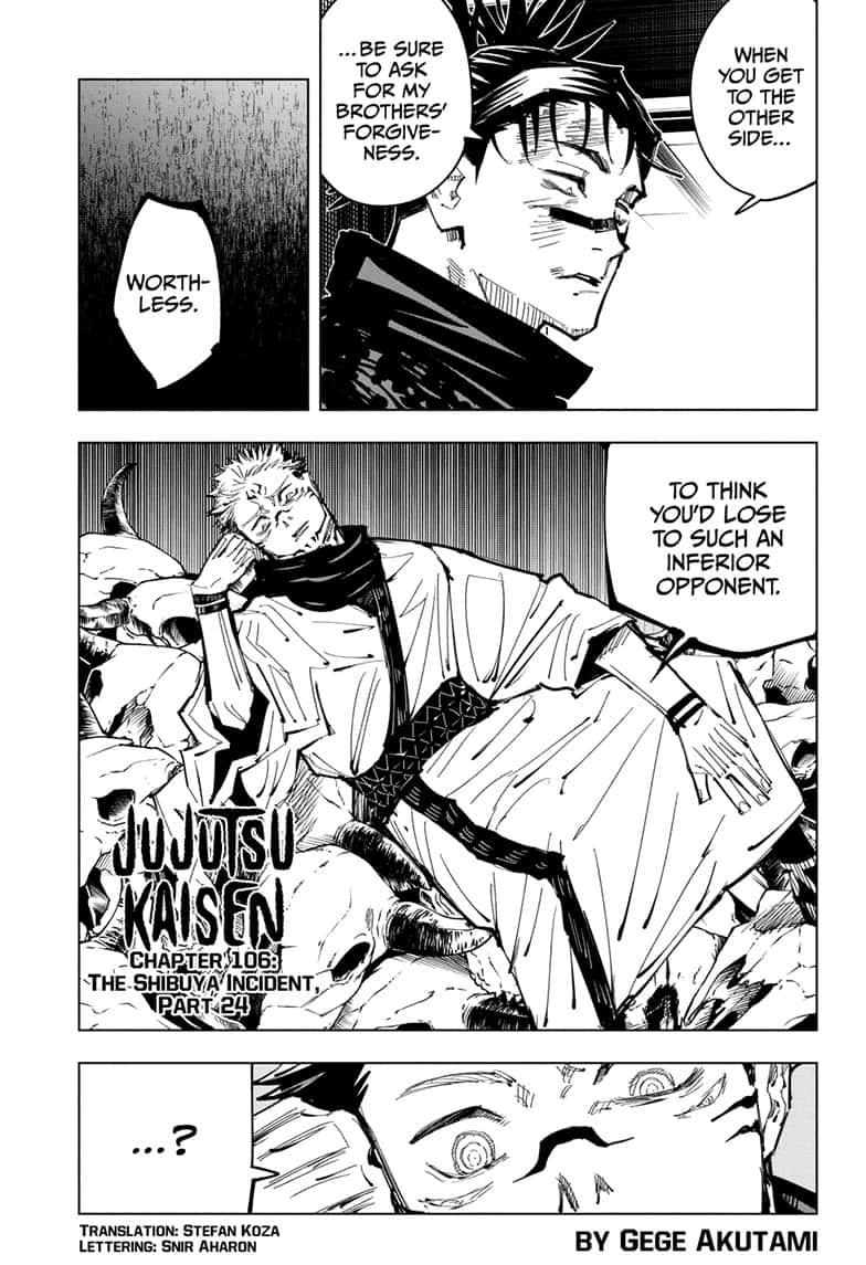 Read Jujutsu Kaisen Chapter-106 Page-001