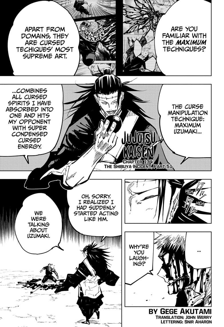 Read Jujutsu Kaisen Chapter-134 Page-001