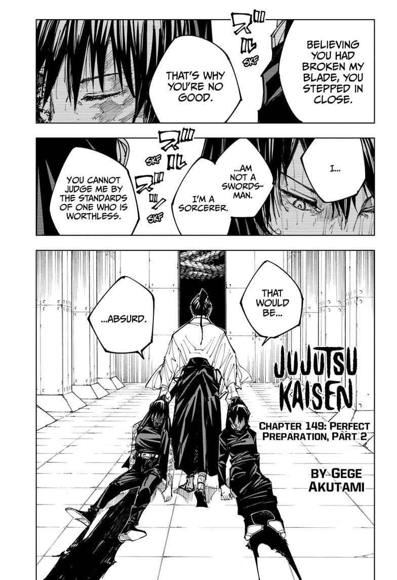 Read Jujutsu Kaisen Chapter-149 Page-001