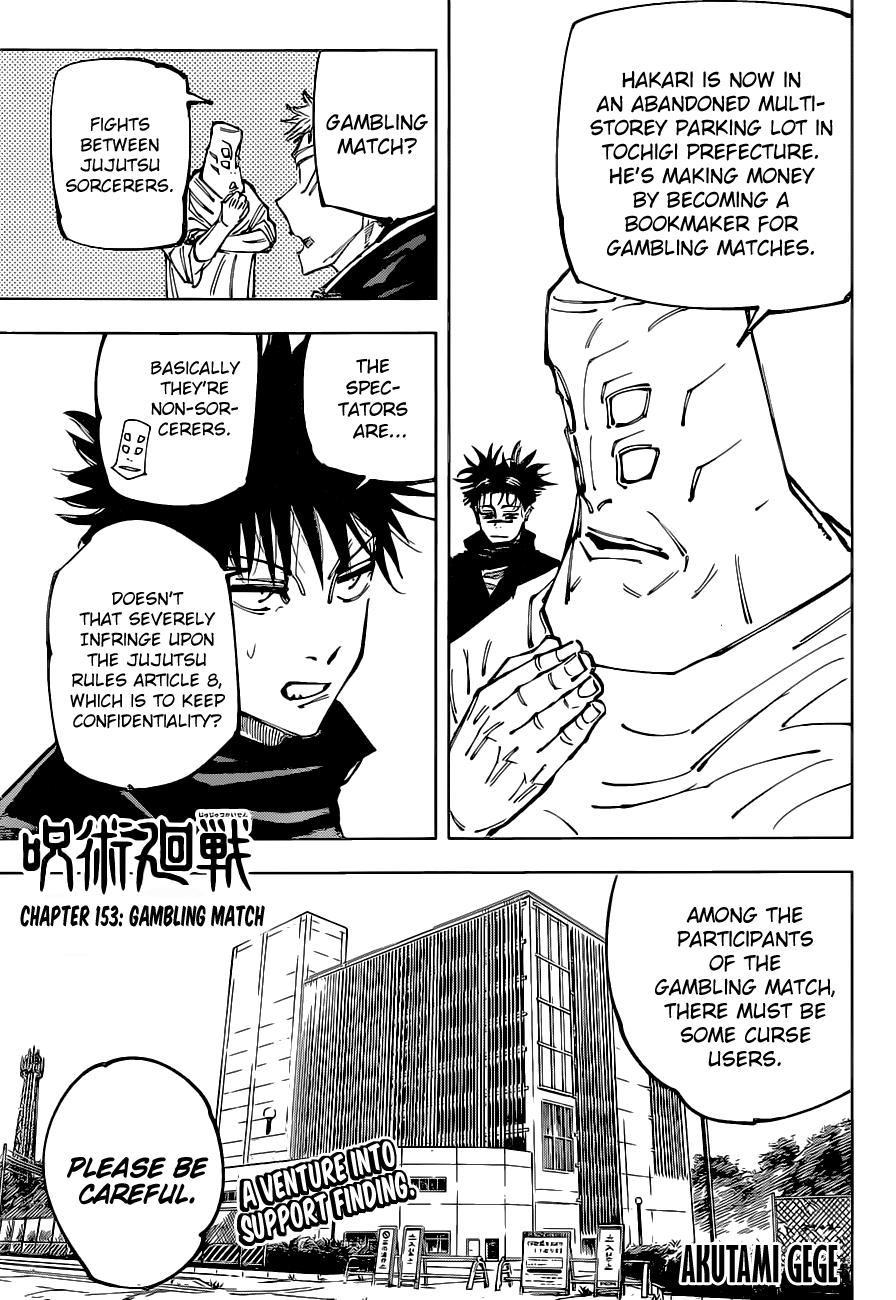 Read Jujutsu Kaisen Chapter-153 Page-001