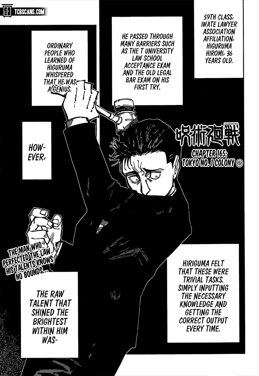 Read Jujutsu Kaisen Chapter-165 Page-001