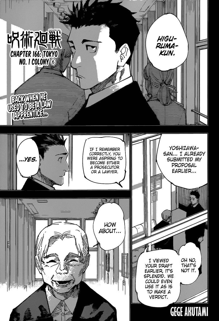 Read Jujutsu Kaisen Chapter-166 Page-001