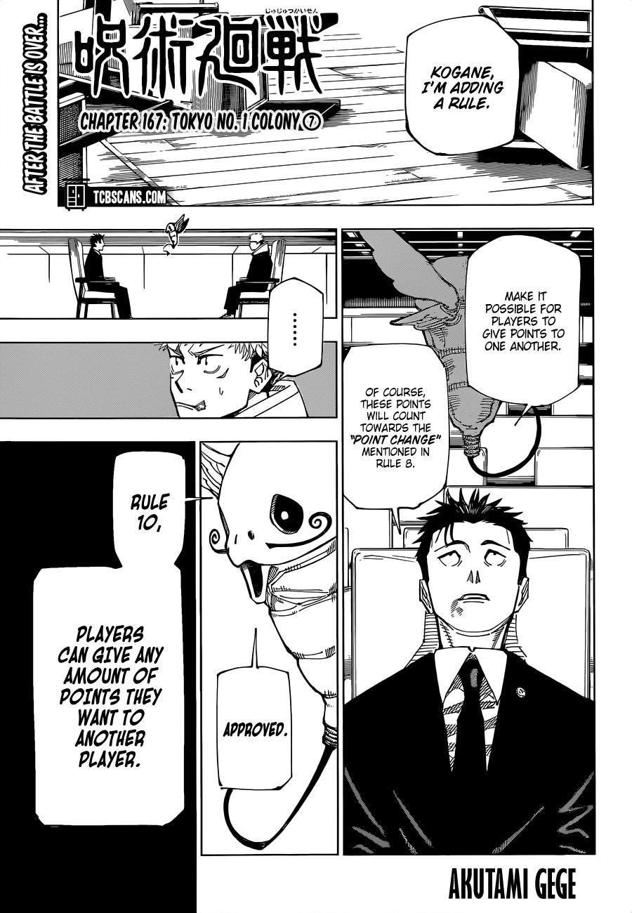 Read Jujutsu Kaisen Chapter-167 Page-001