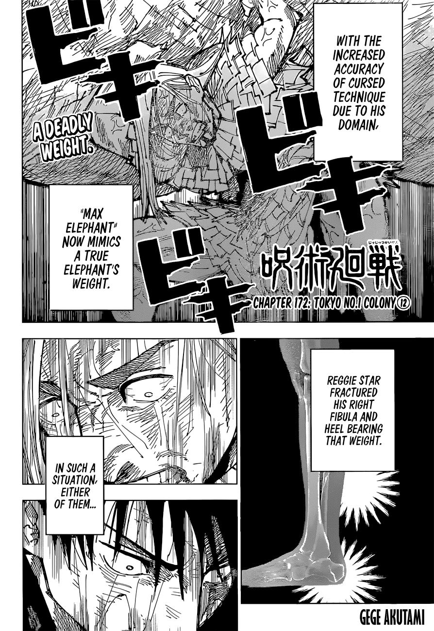 Read Jujutsu Kaisen Chapter-172 Page-002