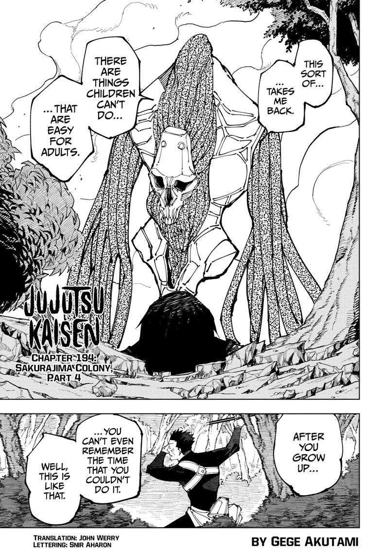Read Jujutsu Kaisen Chapter-194 Page-001