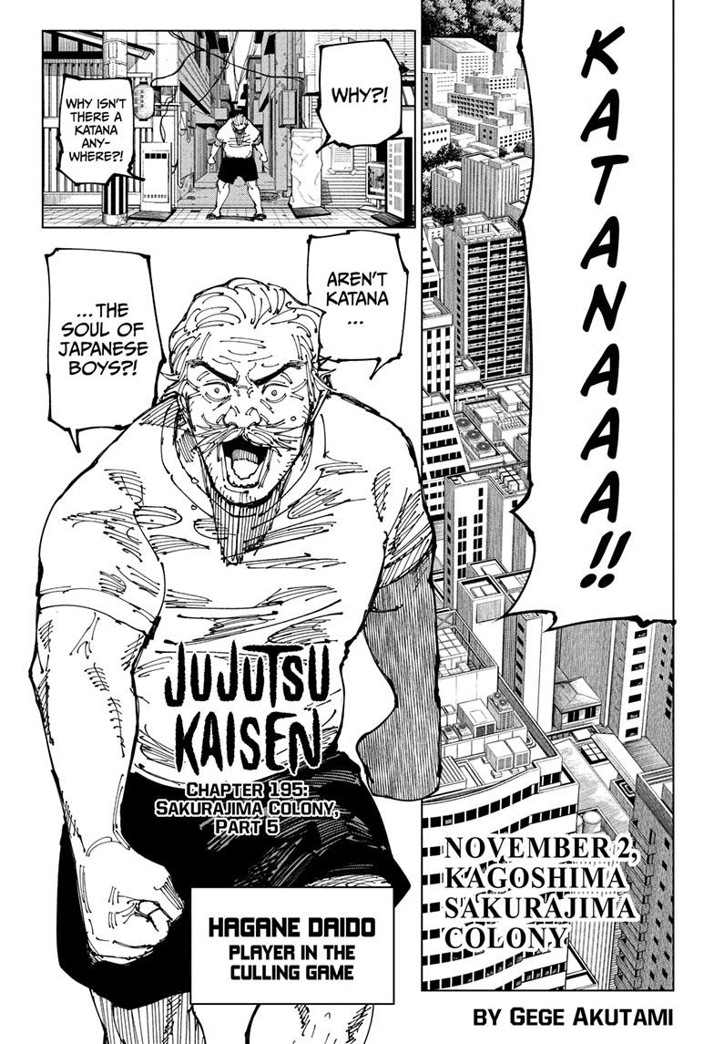 Read Jujutsu Kaisen Chapter-195 Page-001