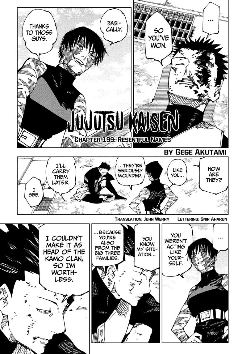 Read Jujutsu Kaisen Chapter-199 Page-001