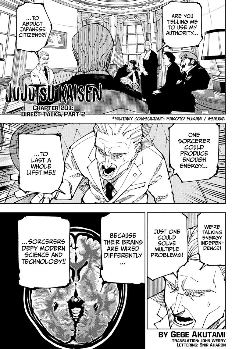 Read Jujutsu Kaisen Chapter-201 Page-001