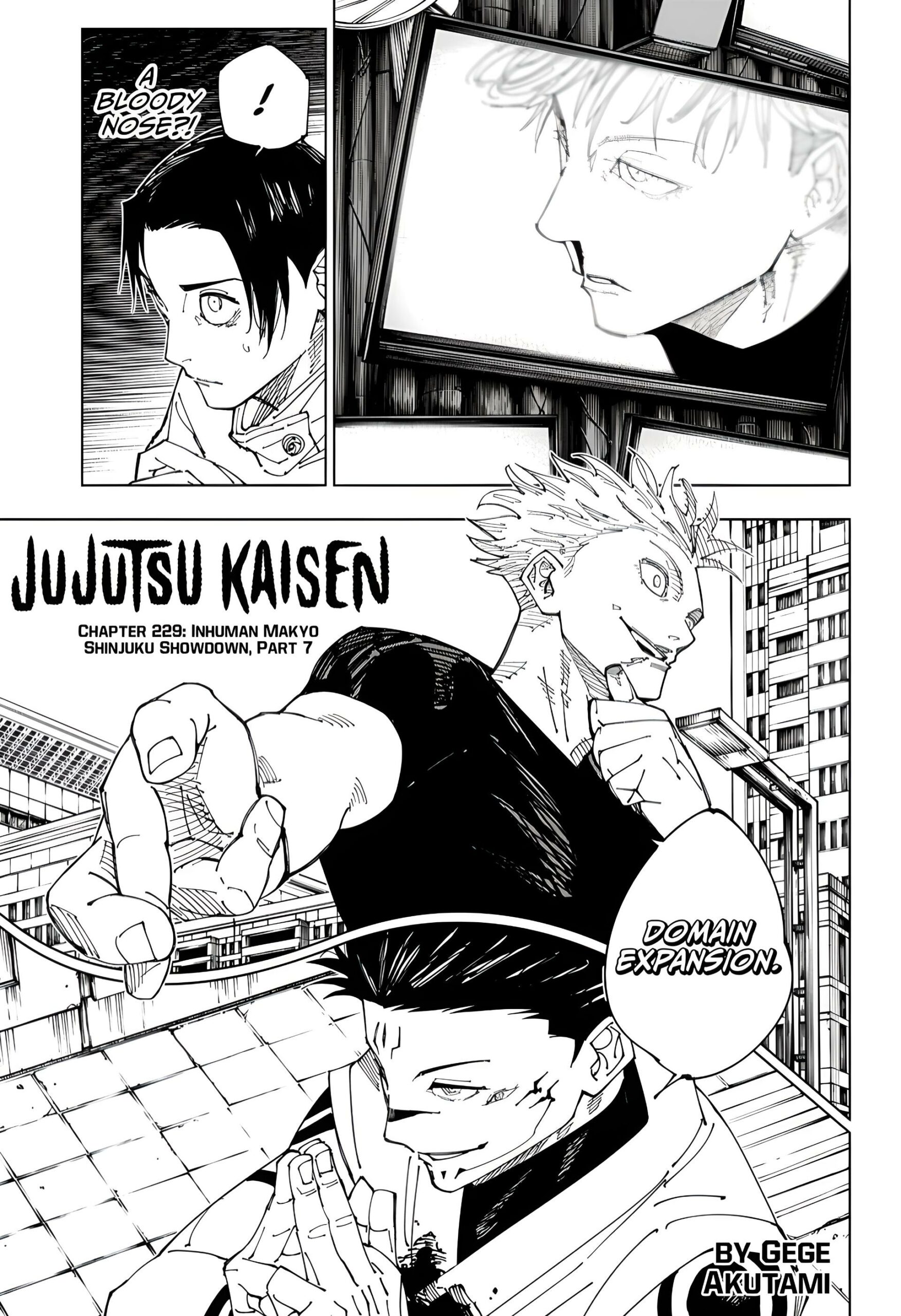 Read Jujutsu Kaisen Chapter-229 Page-001