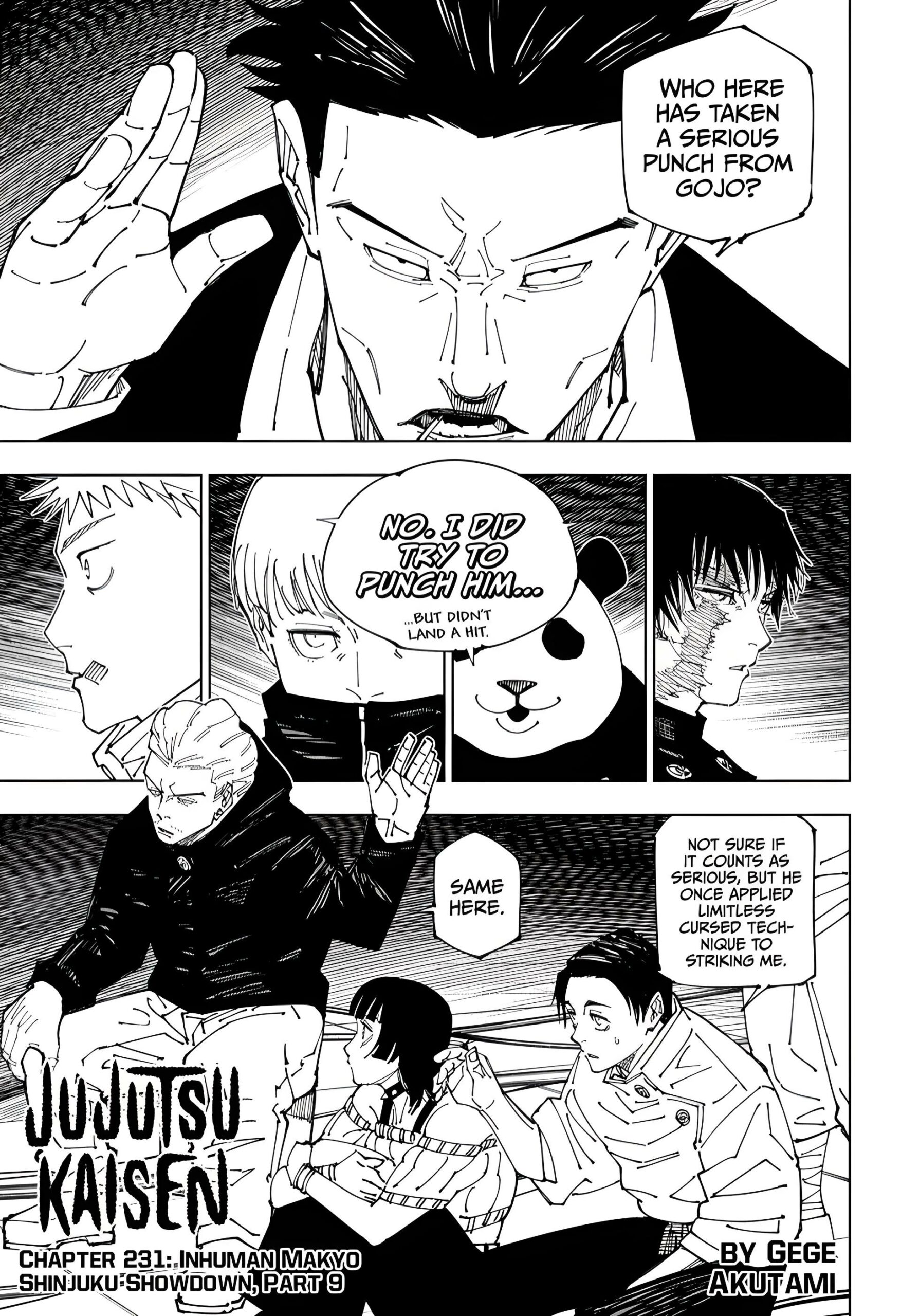 Read Jujutsu Kaisen Chapter-231 Page-001
