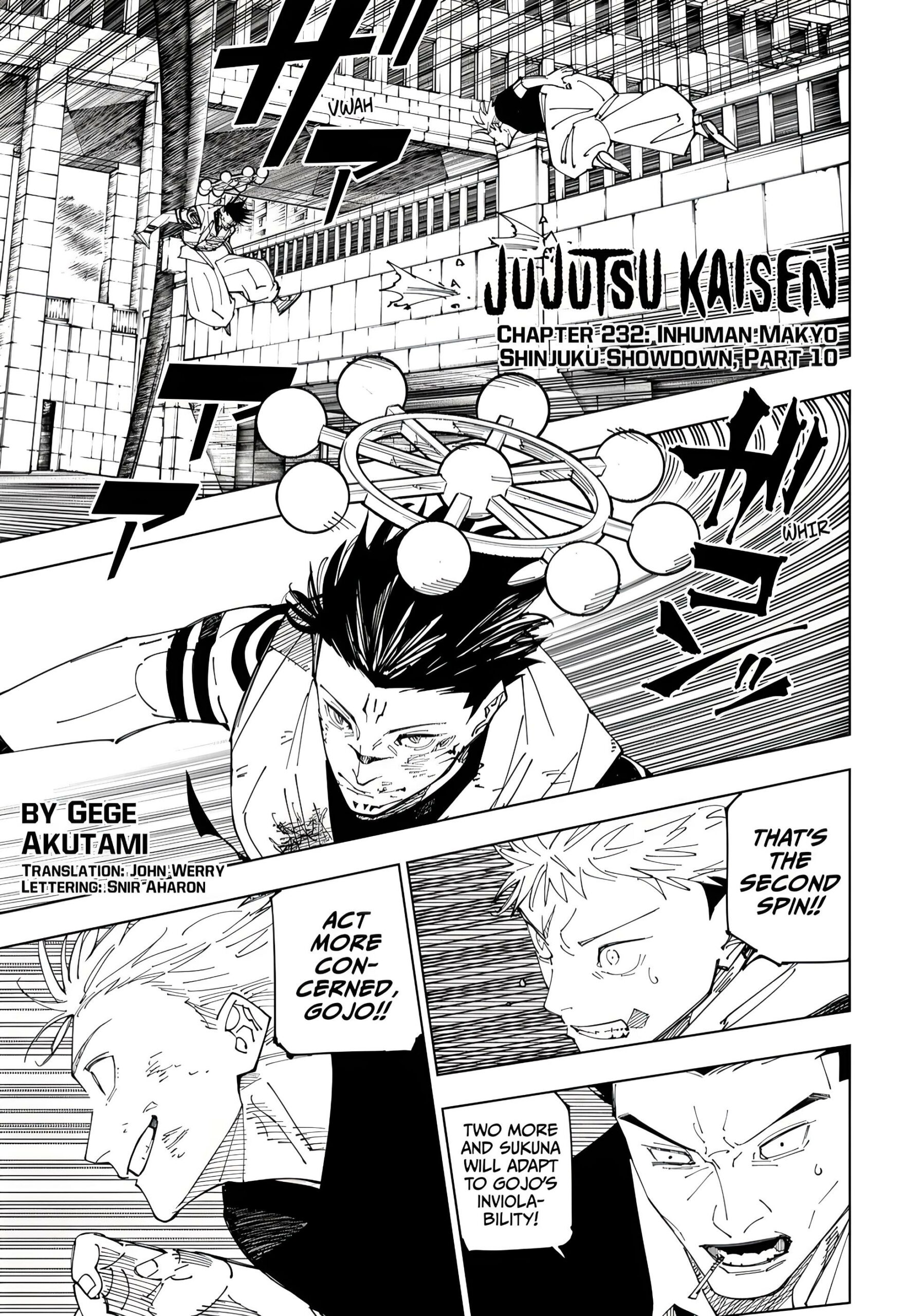 Read Jujutsu Kaisen Chapter-232 Page-001