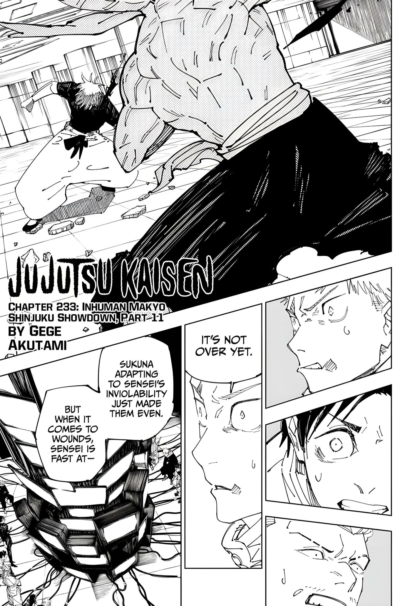 Read Jujutsu Kaisen Chapter-233 Page-001