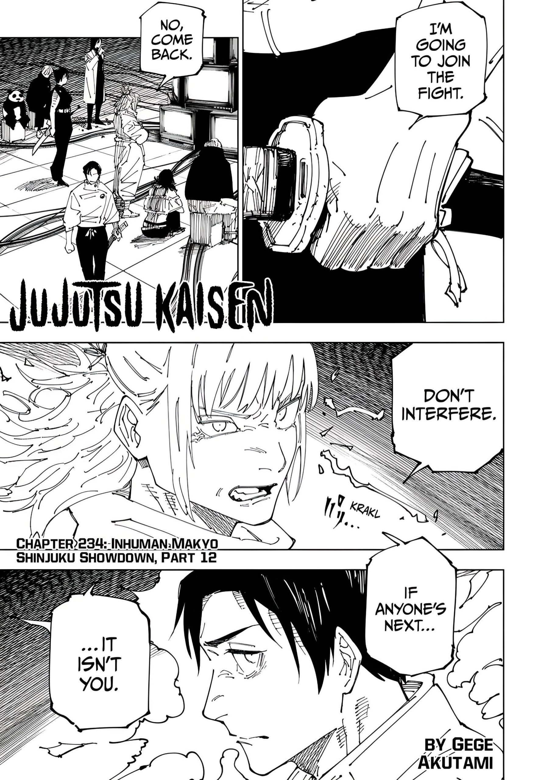 Read Jujutsu Kaisen Chapter-234 Page-001
