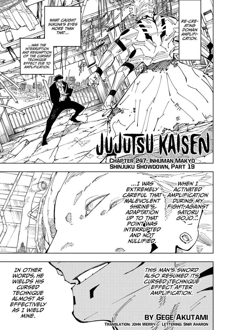 Read Jujutsu Kaisen Chapter-247 Page-001