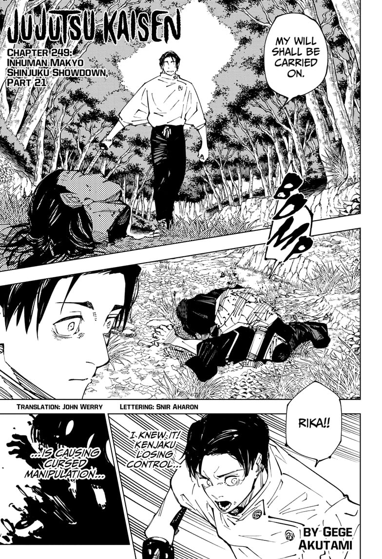 Read Jujutsu Kaisen Chapter-249 Page-001