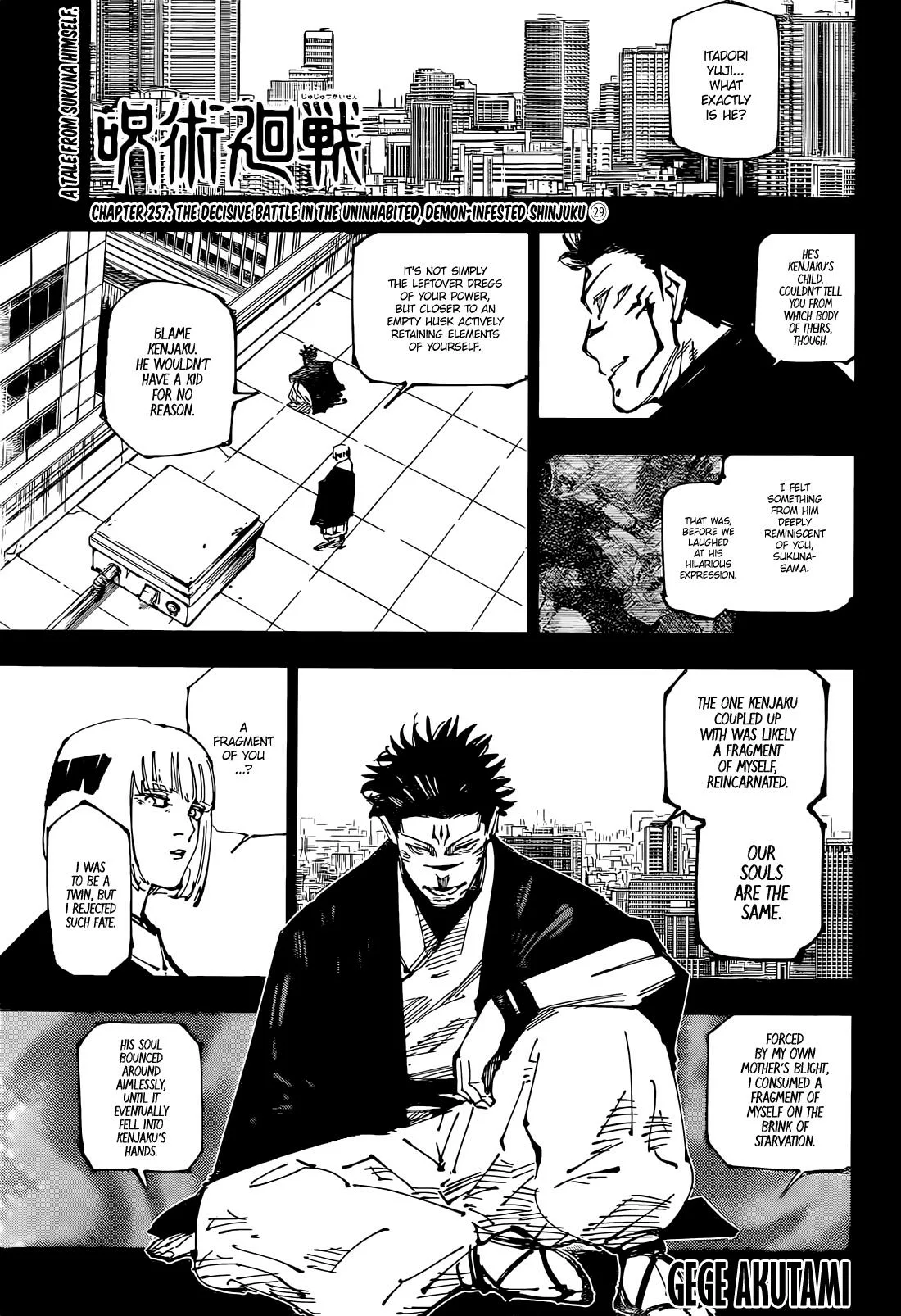 Read Jujutsu Kaisen Chapter-257 Page-001