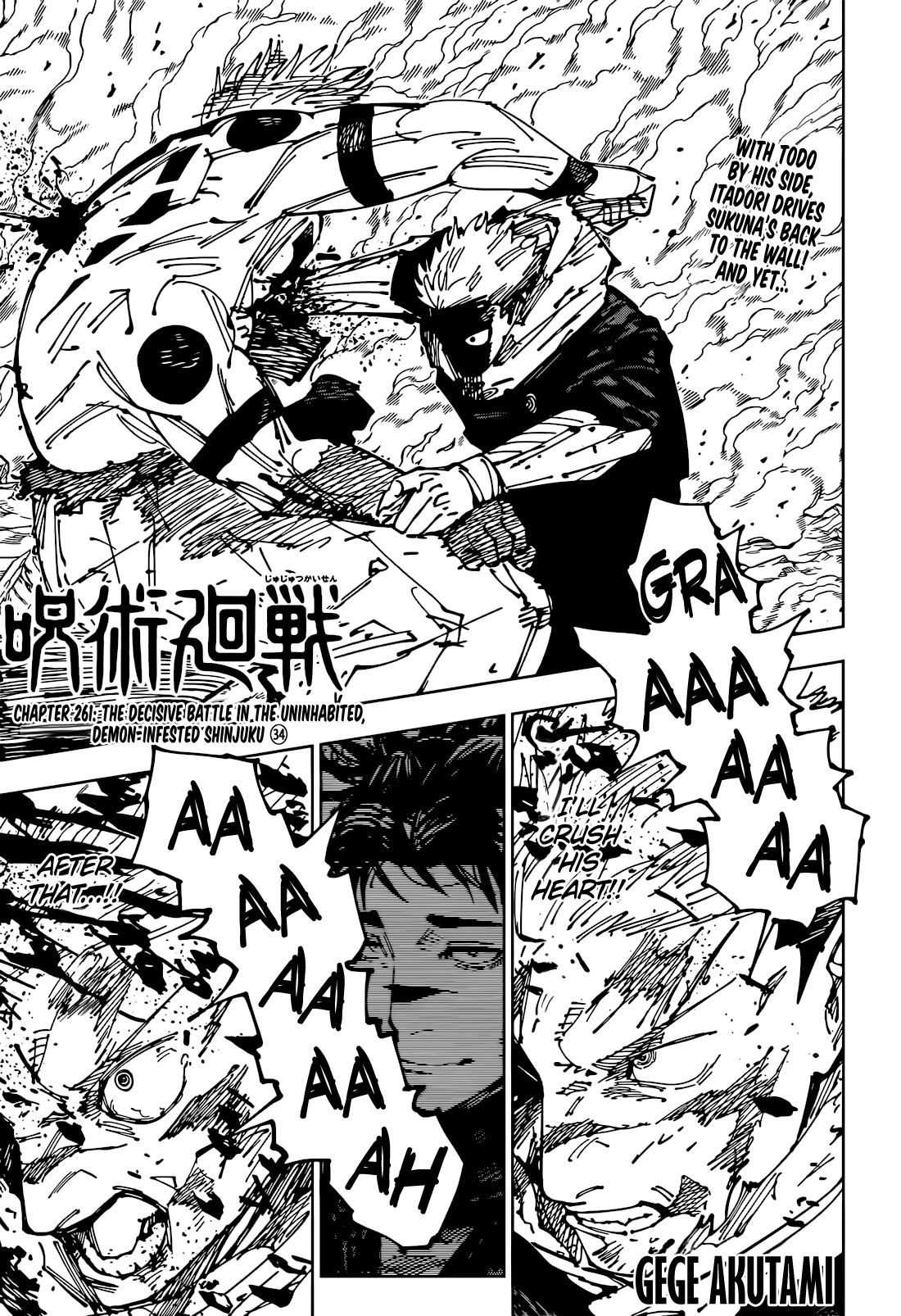 Read Jujutsu Kaisen Chapter-261 Page-001