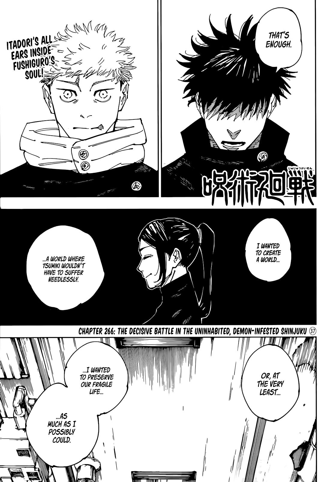 Read Jujutsu Kaisen Chapter-266 Page-001