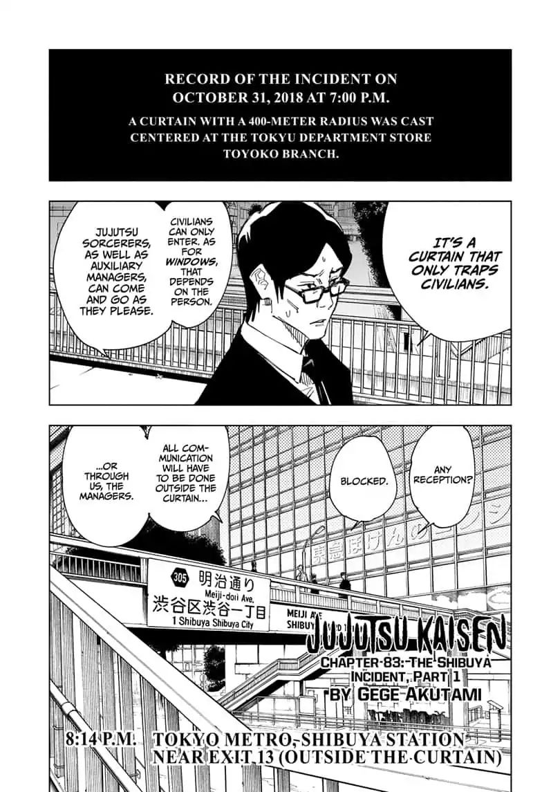 Read Jujutsu Kaisen Chapter-83 Page-001